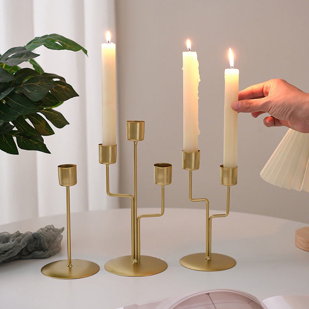 Branch Style 3-Arm Candle Holder