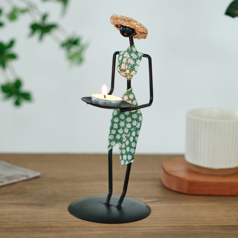 Figurative Iron Tea Light Holders
