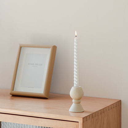 Spiral Ceramic Taper Candle Holder