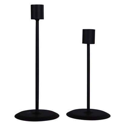 Minimalist Black Taper Candle Holders